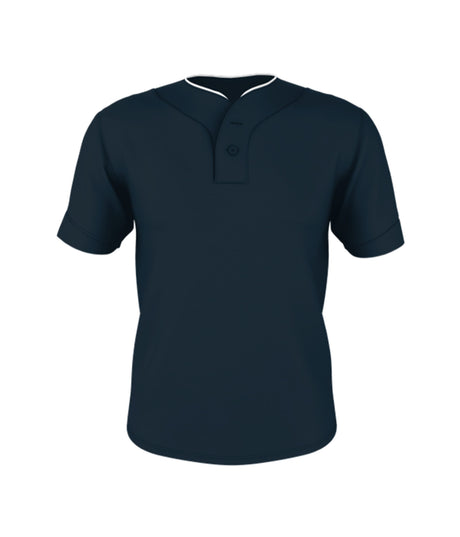 Alleson Athletic  Men's Two Button Mesh Baseball Jersey