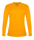 Badger Sport  Women's Tri-blend ' V-neck L/s T