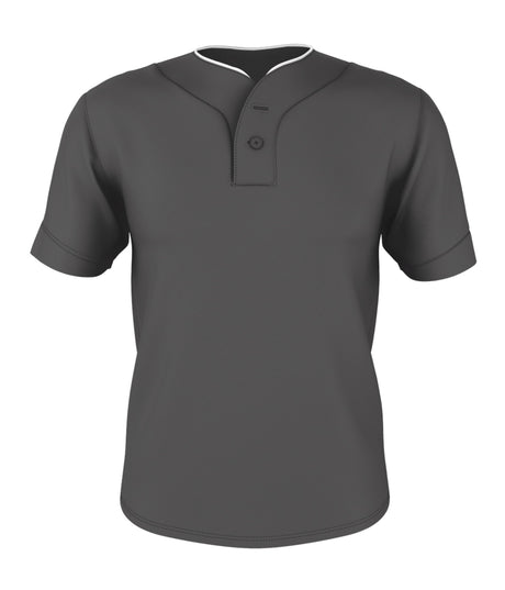 Alleson Athletic  Men's Two Button Mesh Baseball Jersey