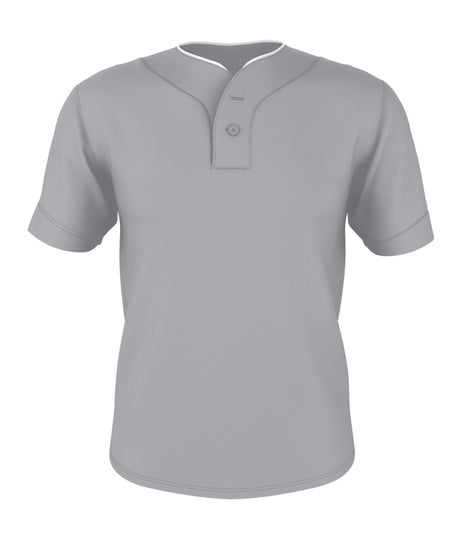 Alleson Athletic  Men's Two Button Mesh Baseball Jersey