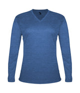 Badger Sport  Women's Tri-blend ' V-neck L/s T