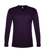 Badger Sport  Women's Tri-blend ' V-neck L/s T