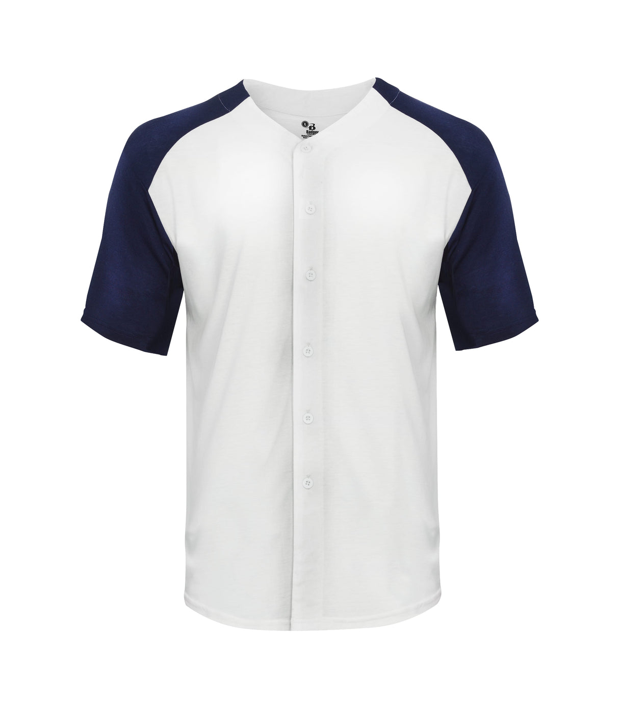 Badger Sport  Men's Tri-blend Full Button Tee