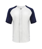 Badger Sport  Men's Tri-blend Full Button Tee
