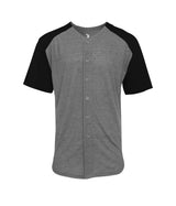 Badger Sport  Men's Tri-blend Full Button Tee