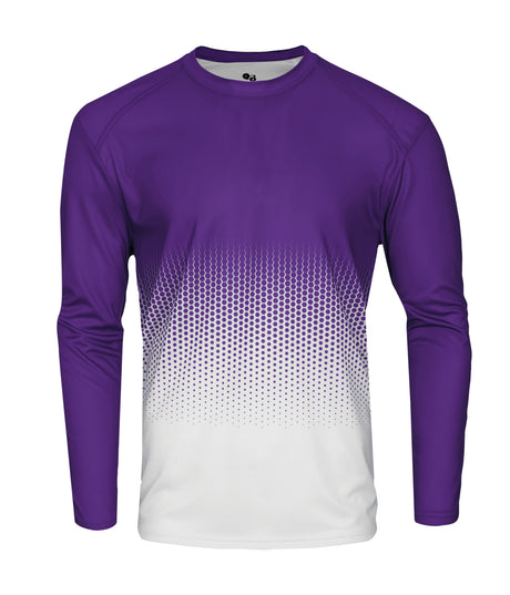 Badger Sport Hex 2.0 Youth L/s Tee