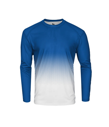 Badger Sport Hex 2.0 Youth L/s Tee