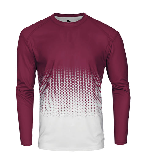Badger Sport Hex 2.0 Youth L/s Tee