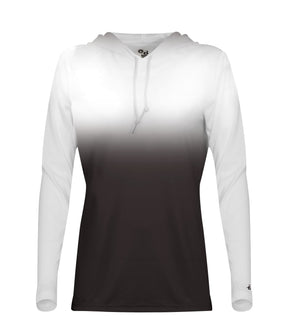 Badger Sport  Women's Ombre Women's Hood Tee