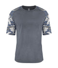 Badger Sport  Men's Vintage Camo Sport Tri-blend T