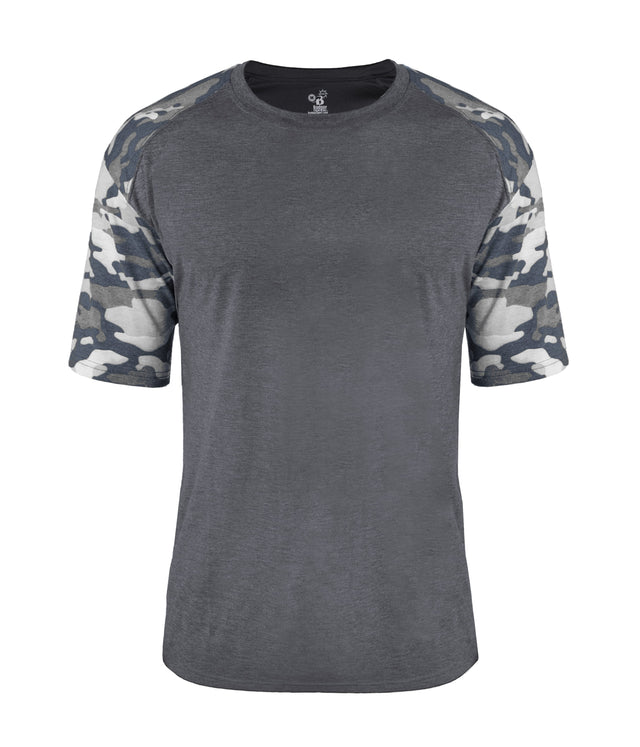 Badger Sport  Men's Vintage Camo Sport Tri-blend T