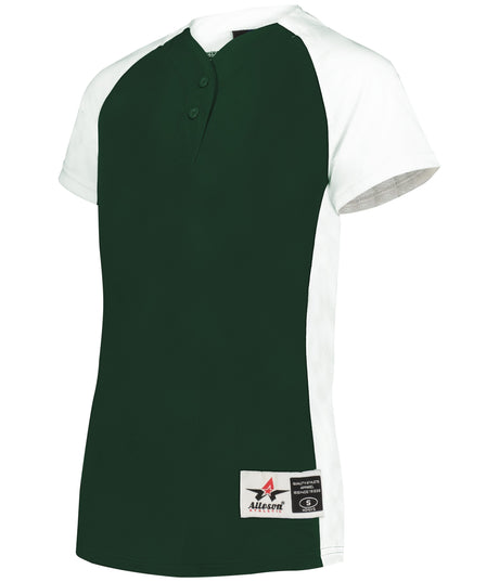 Alleson Athletic Girl's Two-button Softball Jersey