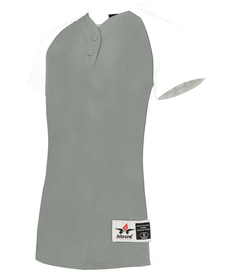 Alleson Athletic Girl's Two-button Softball Jersey