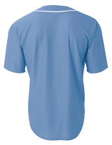 A4 Men's Short Sleeve Full Button Baseball Jersey-2