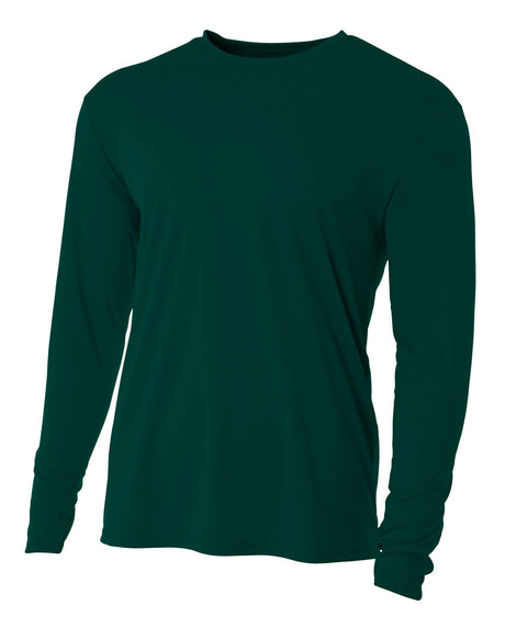 A4 Youth Cooling Performance Long Sleeve Crew-1