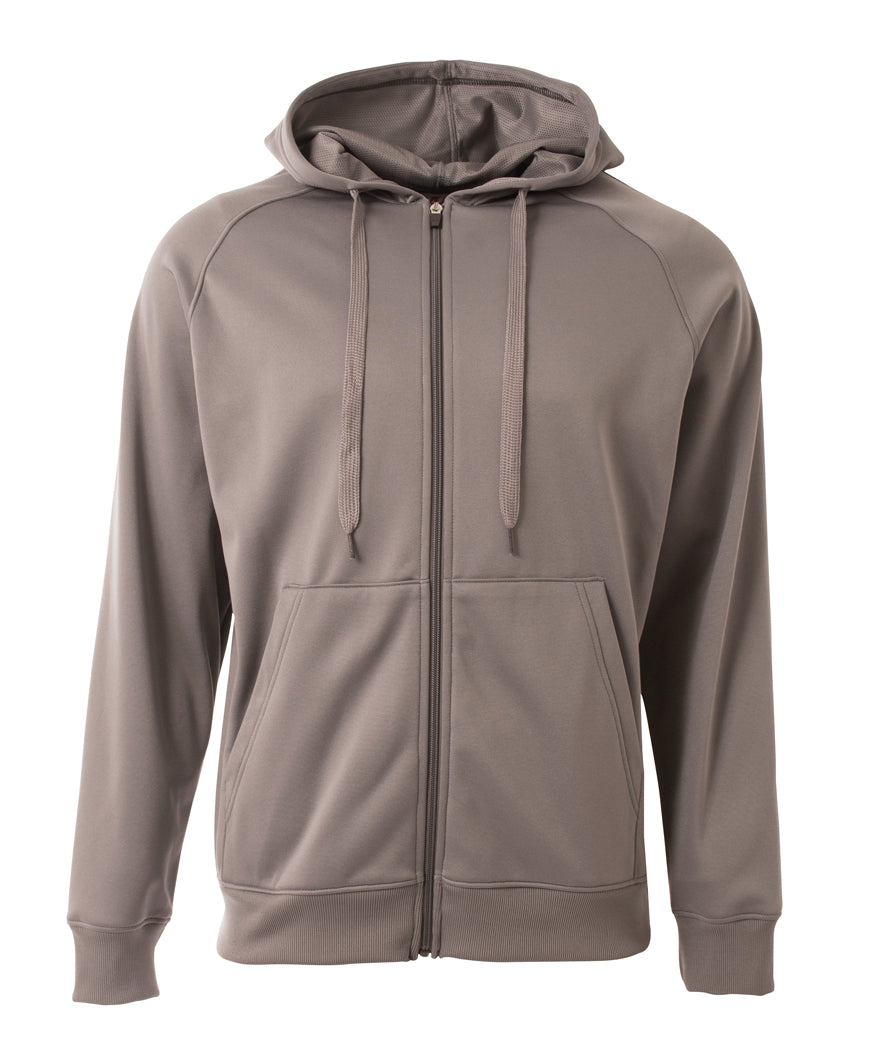 A4 Men's Agility Long Sleeve Tech Fleece Hoodi-1
