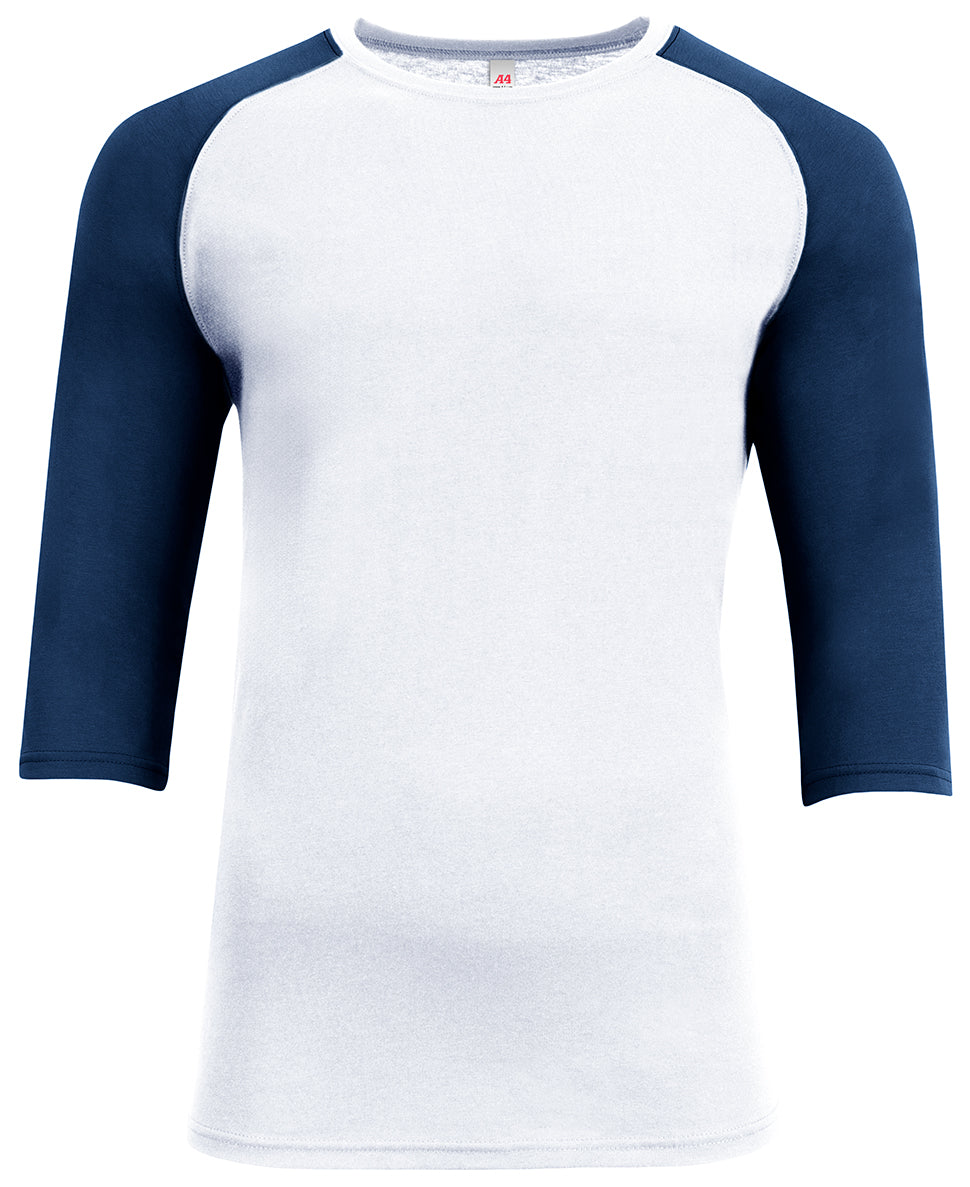 A4 Men's Softek 3/4 Sleeve Raglan-1