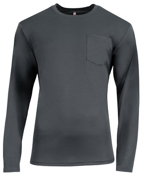 A4 Men's Sprint Long Sleeve Pocket Tee-1