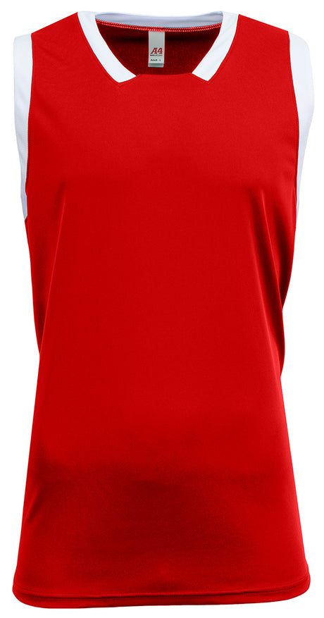 A4 Men's Sprint Single Ply Basketball Jersey-1