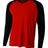 A4 Men's Long Sleeve Strike Raglan Tee-1