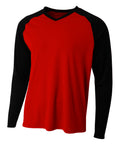 A4 Men's Long Sleeve Strike Raglan Tee-1