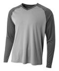 A4 Men's Long Sleeve Strike Raglan Tee-1