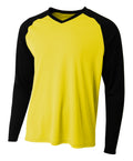 A4 Men's Long Sleeve Strike Raglan Tee-1