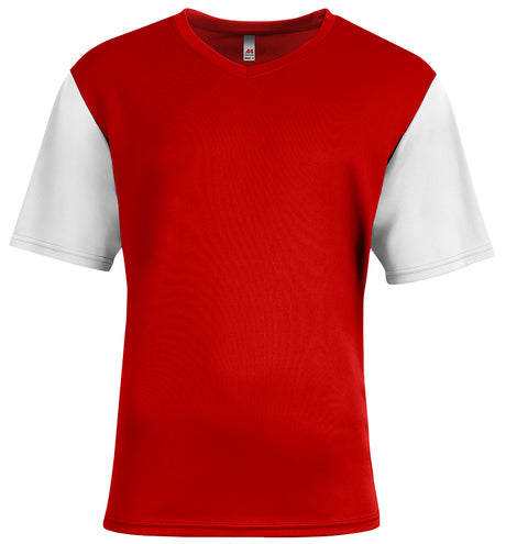 A4 Youth  Sprint Color Block V-Neck-1