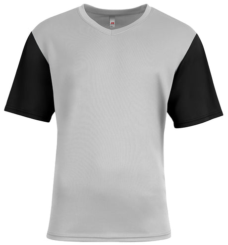 A4 Youth  Sprint Color Block V-Neck-1