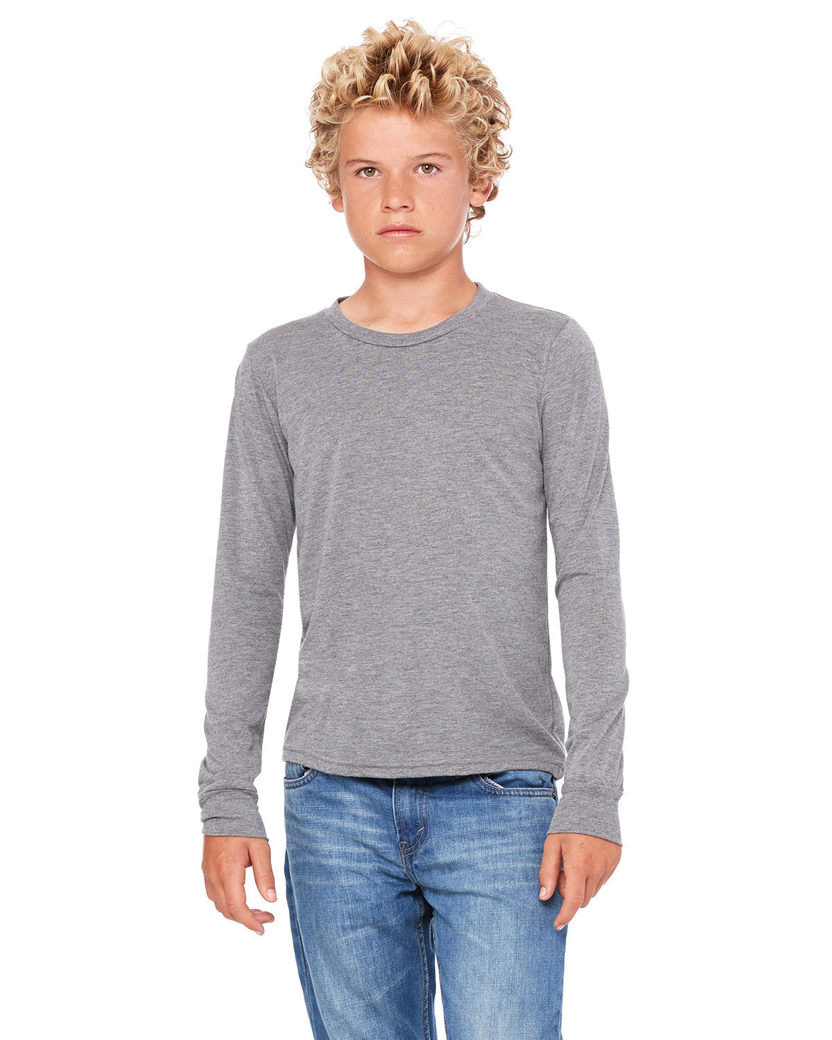 BELLA + CANVAS Youth Jersey Long Sleeve T-Shirt BC3501Y Youth Apparel Shirts & Tops