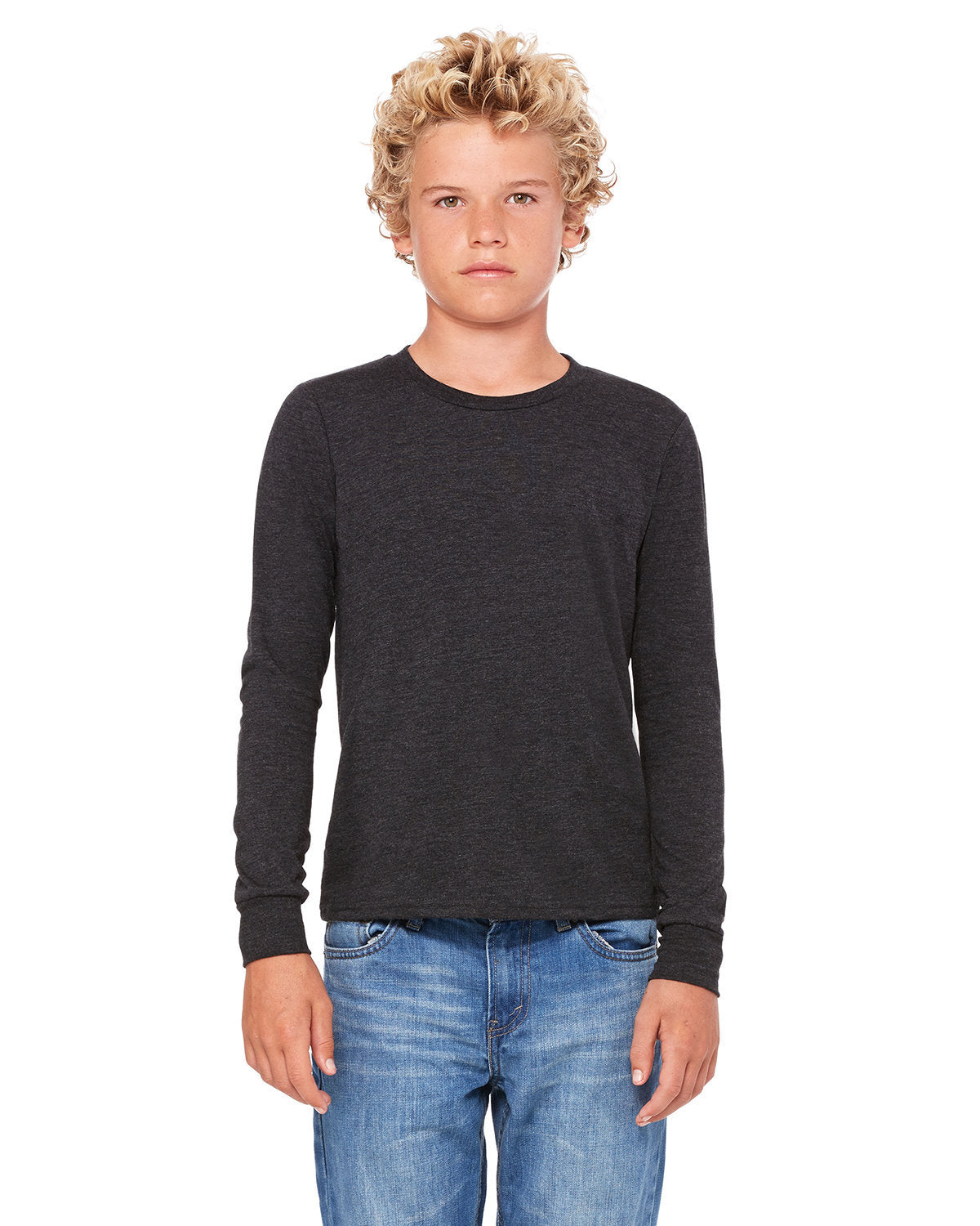 BELLA + CANVAS Youth Jersey Long Sleeve T-Shirt BC3501Y Youth Apparel Shirts & Tops