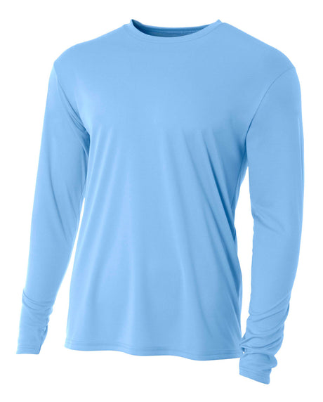 A4 Youth Cooling Performance Long Sleeve Crew-1