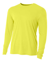A4 Youth Cooling Performance Long Sleeve Crew-1