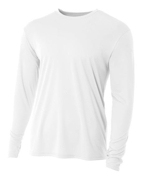 A4 Youth Cooling Performance Long Sleeve Crew-1