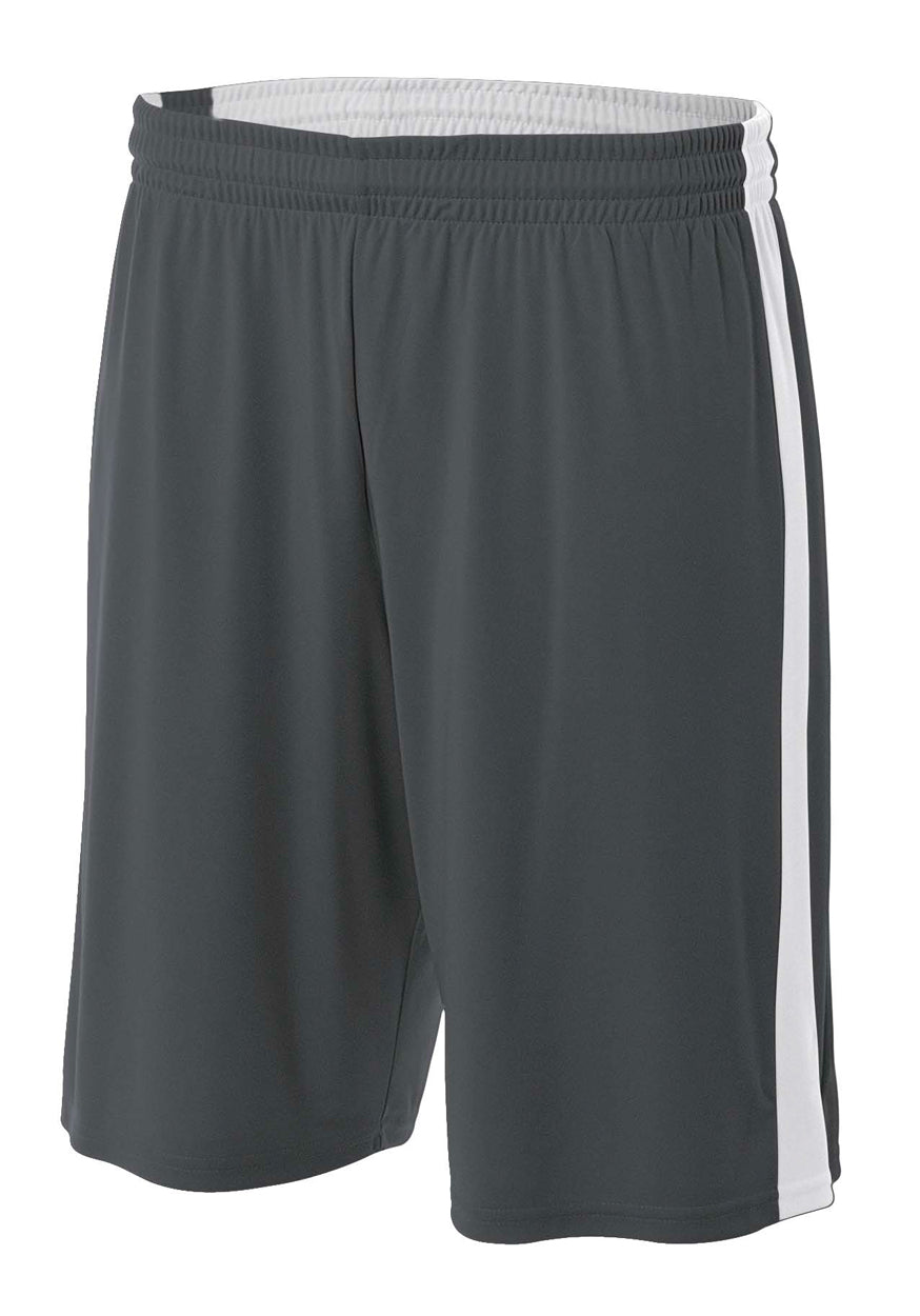 A4 Men's Reversible Moisture Management 10" Short-1