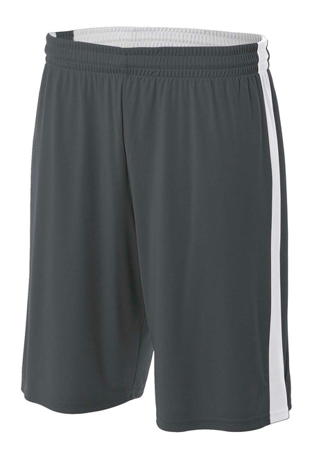 A4 Men's Reversible Moisture Management 10" Short-1