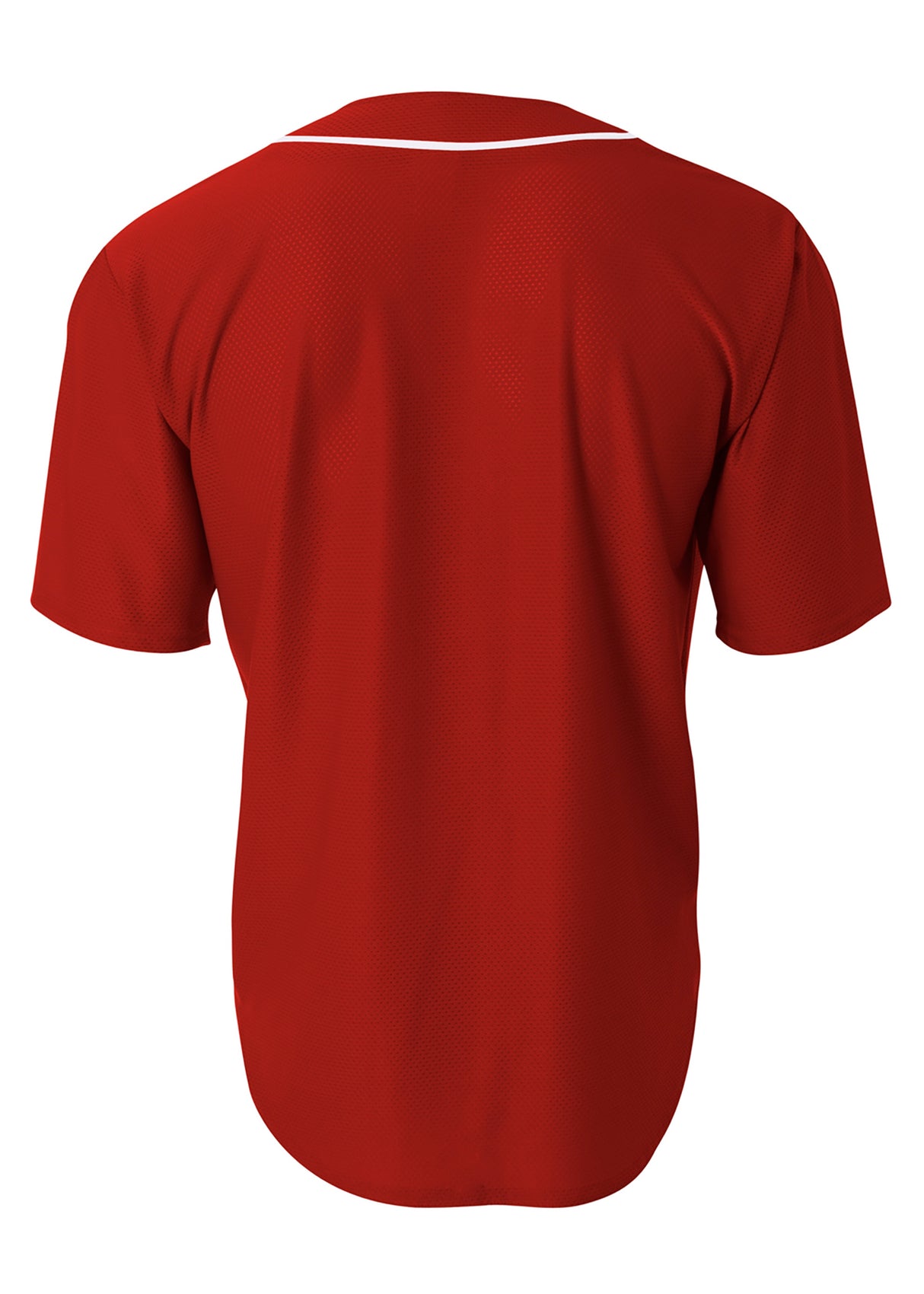 A4 Men's Short Sleeve Full Button Baseball Jersey-2