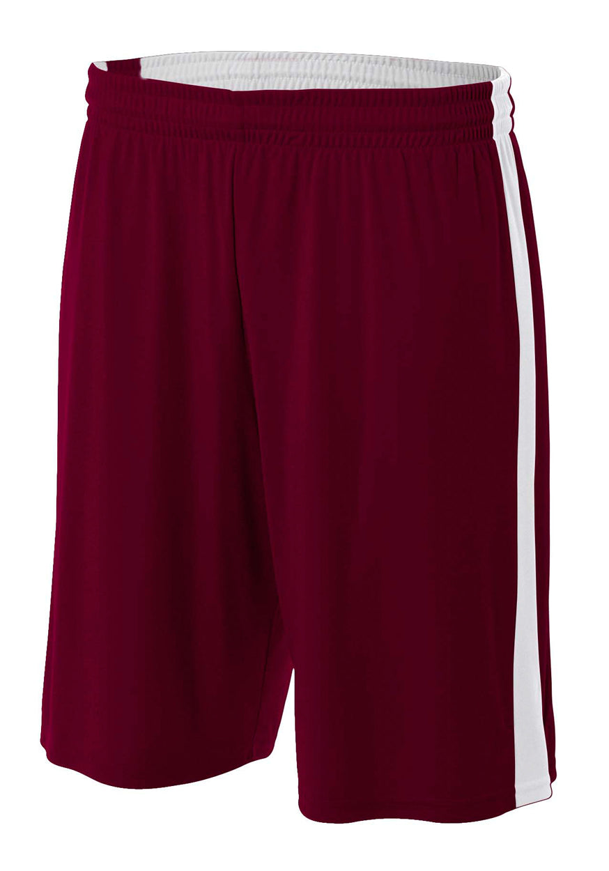 A4 Men's Reversible Moisture Management 10" Short-1