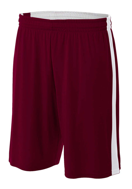 A4 Men's Reversible Moisture Management 10" Short-1