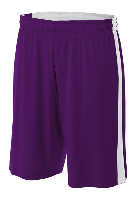 A4 Men's Reversible Moisture Management 10" Short-1