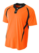 A4 Men's 2-Button Color Block Henley-1