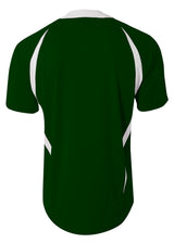 A4 Men's 2-Button Color Block Henley-2