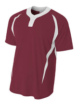 A4 Men's 2-Button Color Block Henley-1