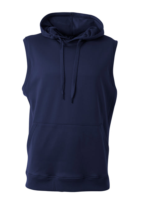 A4 Men's Agility Sleeveless Tech Fleece Hoodie-1
