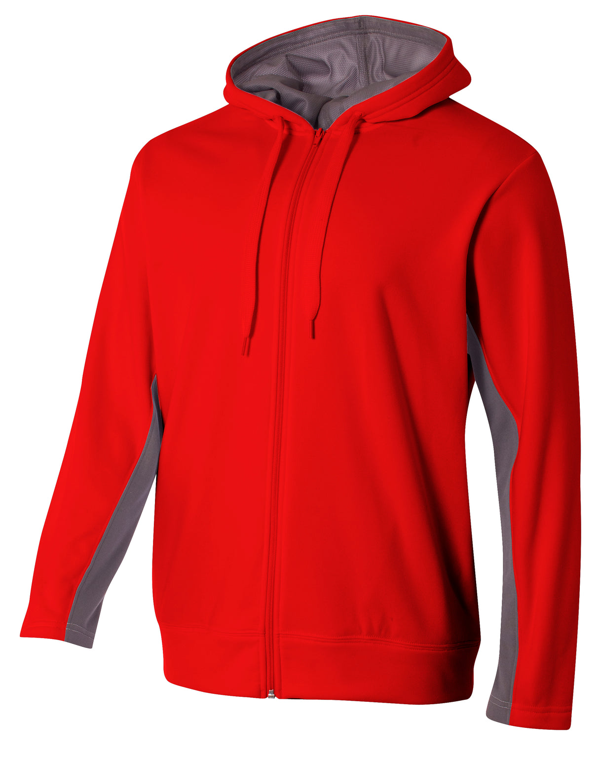 A4 Men's Full Zip Color Block Fleece Hoodie-1