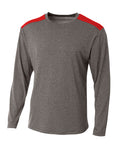 A4 Men's Tourney Heather Long Sleeve Tee