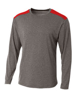 A4 Men's Tourney Heather Long Sleeve Tee