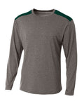 A4 Men's Tourney Heather Long Sleeve Tee