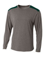 A4 Men's Tourney Heather Long Sleeve Tee