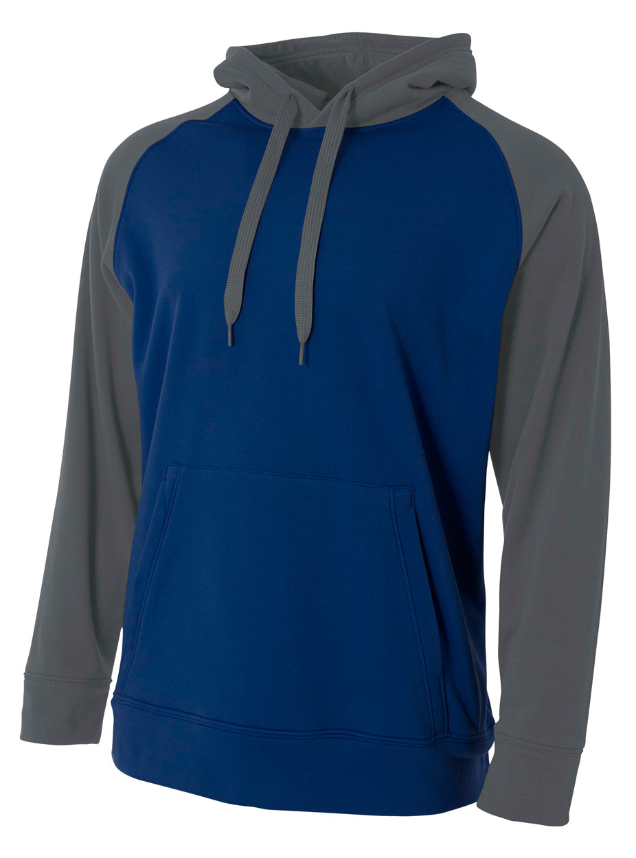 A4 Men's Color Block Tech Fleece Hoodie-1
